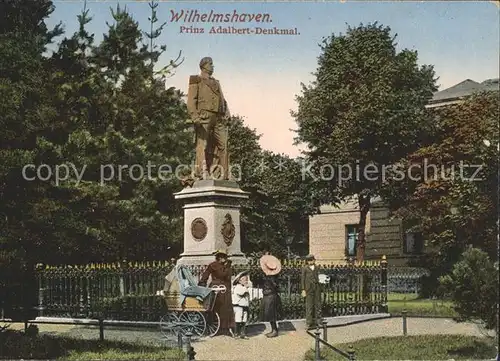 Wilhelmshaven Prinz Adalbert Denkmal Statue Kat. Wilhelmshaven