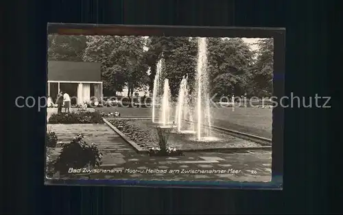 Bad Zwischenahn Springbrunnen Moorbad Heilbad am Zwischenahner Meer Kat. Bad Zwischenahn