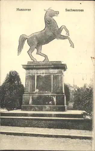 Hannover Sachsenross Bronzestatue Kat. Hannover