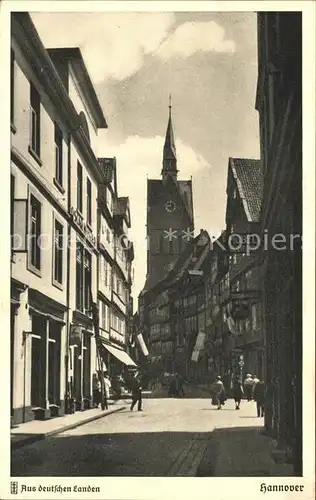 Hannover Durchblick auf die Marktkirche Serie Aus deutschen Landen Kat. Hannover