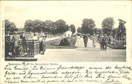 Hannover Herrenhaeuser Garten Schlossgarten Skulptur Statue Kat. Hannover