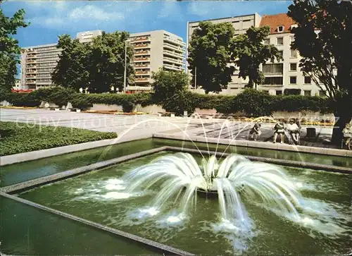 Hannover Brunnen vor dem Rathaus Hotel Intercontinental Kat. Hannover