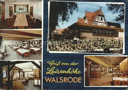 Walsrode Lueneburger Heide Restaurant Luisenhoehe im Vogelpark Kat. Walsrode