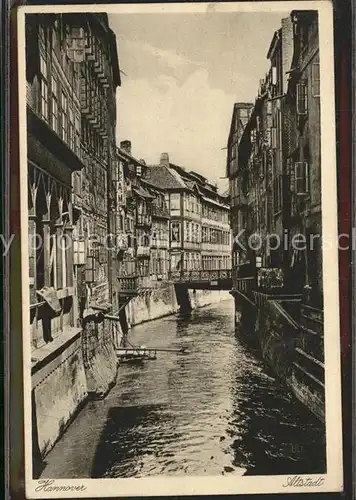 Hannover Altstadt Kanal Kupfertiefdruck Kat. Hannover