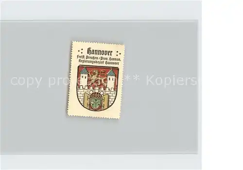 Hannover Wappen Marke Kat. Hannover