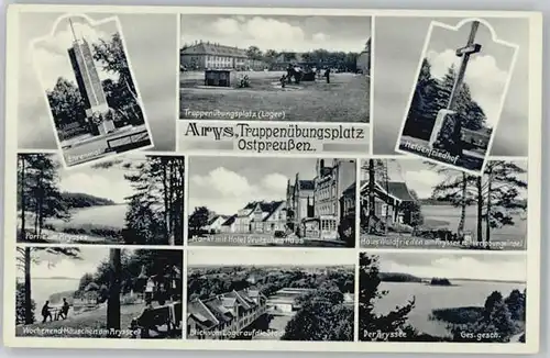 Arys Ostpreussen Arys Truppenuebungsplatz Ehrenmal Hotel Deutsches Haus Heldenfriedhof * / Orzysz /