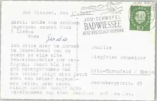 Bad Wiessee Bad Wiessee  x 1961 / Bad Wiessee /Miesbach LKR