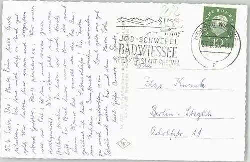 Bad Wiessee Bad Wiessee Hubertus Kaufmanns Erholungsheim x 1960 / Bad Wiessee /Miesbach LKR