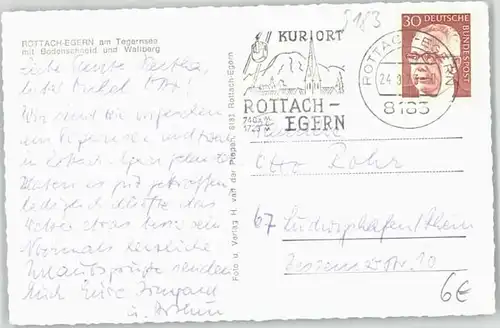 Rottach-Egern Rottach-Egern Bodenschneid x 1973 / Rottach-Egern /Miesbach LKR
