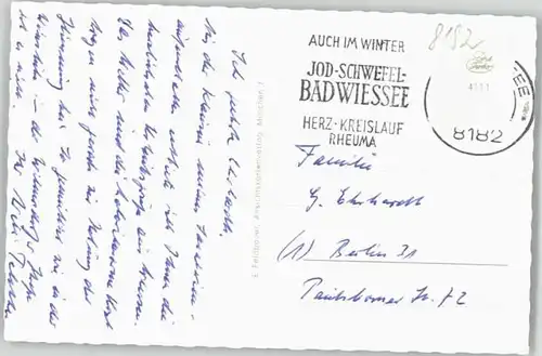 Bad Wiessee Bad Wiessee  x 1955 / Bad Wiessee /Miesbach LKR