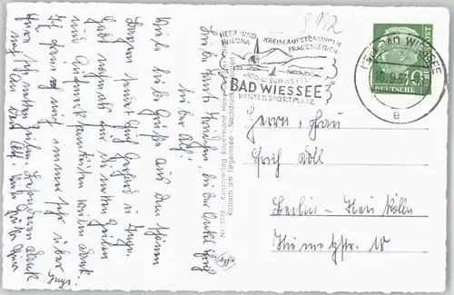 Bad Wiessee Bad Wiessee Rottach Egern Hotel Seegarten Rathaus  x 1957 / Bad Wiessee /Miesbach LKR