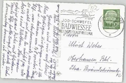 Bad Wiessee Bad Wiessee  x 1958 / Bad Wiessee /Miesbach LKR