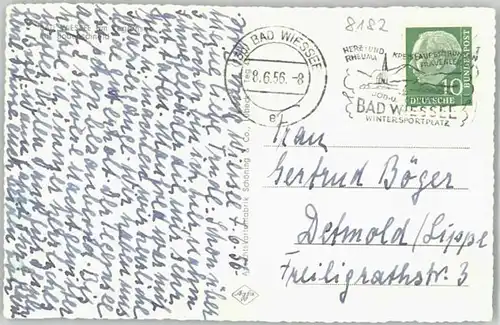 Bad Wiessee Bad Wiessee Bodenschneid x 1956 / Bad Wiessee /Miesbach LKR