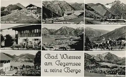 Bad Wiessee Bad Wiessee Auer Alm Hirschberg x 1952 / Bad Wiessee /Miesbach LKR