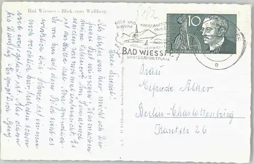 Bad Wiessee Bad Wiessee Wallberg x 1958 / Bad Wiessee /Miesbach LKR