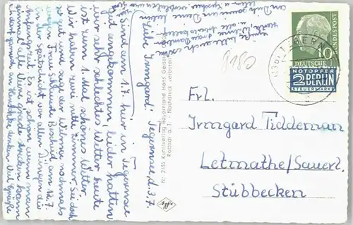 Tegernsee Tegernsee Hirschberg x 1954 / Tegernsee /Miesbach LKR