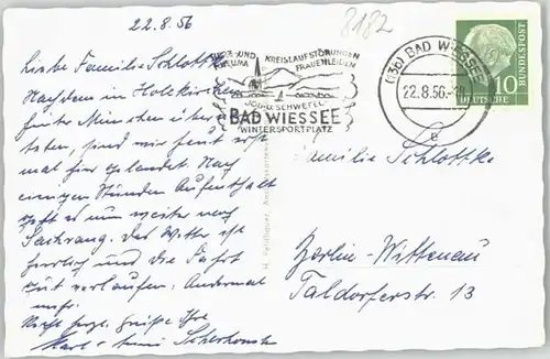 Bad Wiessee Bad Wiessee Rottach Egern x 1956 / Bad Wiessee /Miesbach LKR