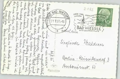 Bad Wiessee Bad Wiessee Fliegeraufnahme x 1955 / Bad Wiessee /Miesbach LKR