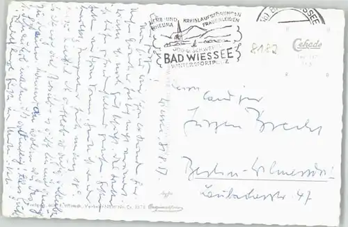 Bad Wiessee Bad Wiessee Fliegeraufnahme Wallberg Setzberg x 1957 / Bad Wiessee /Miesbach LKR
