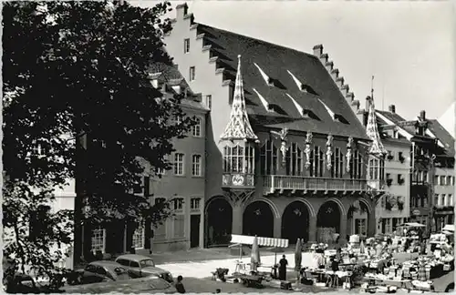 Freiburg Breisgau Freiburg Breisgau Muensterplatz x 1960 / Freiburg im Breisgau /Breisgau-Hochschwarzwald LKR