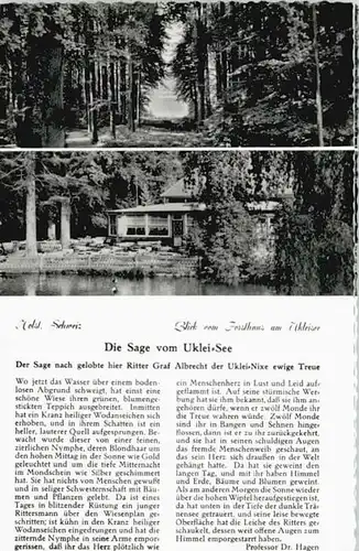 Eutin Eutin Forsthaus Ukleisee ungelaufen ca. 1955 / Eutin /Ostholstein LKR