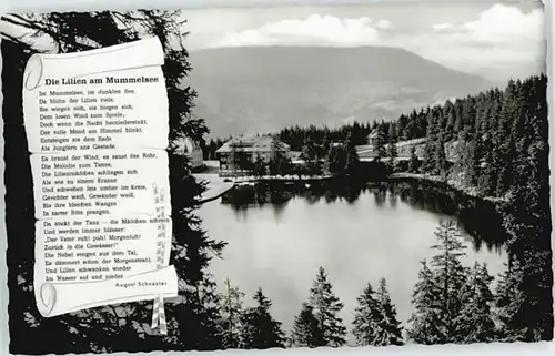 Kappelrodeck Kappelrodeck Hotel Mummelsee ungelaufen ca. 1955 / Kappelrodeck /Ortenaukreis LKR