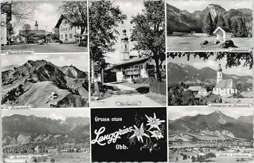 Lenggries Lenggries Hauptstrasse Brauneck Arzbach  ungelaufen ca. 1955 / Lenggries /Bad Toelz-Wolfratshausen LKR