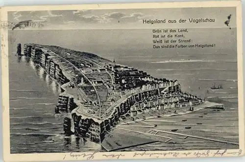 Helgoland Helgoland Fliegeraufnahme x 1920 / Helgoland /Pinneberg LKR