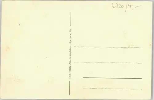 Speyer Rhein Speyer Kaiser Dom ungelaufen ca. 1920 / Speyer /Speyer Stadtkreis