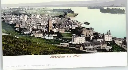Ruedesheim Rhein Ruedesheim Rhein  ungelaufen ca. 1900 / Ruedesheim am Rhein /Rheingau-Taunus-Kreis LKR
