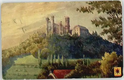 Balduinstein Schloss Schaumburg Kuenstlerkarte / Balduinstein /Rhein-Lahn-Kreis LKR