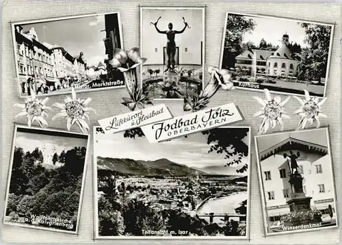 Bad Toelz Bad Toelz Marktstrasse Winzer Denkmal Kalvarienberg Kirche  x 1964 / Bad Toelz /Bad Toelz-Wolfratshausen LKR