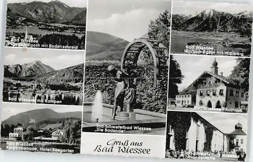 Bad Wiessee Bad Wiessee Rottach Egern Schwefelbad x 1957 / Bad Wiessee /Miesbach LKR