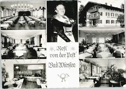 Bad Wiessee Bad Wiessee Hotel Gaststaette Post ungelaufen ca. 1965 / Bad Wiessee /Miesbach LKR