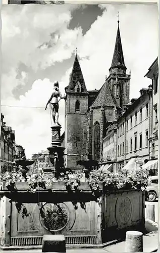 Ansbach Mittelfranken Ansbach St. Johannis Kirche  x 1956 / Ansbach /Ansbach LKR