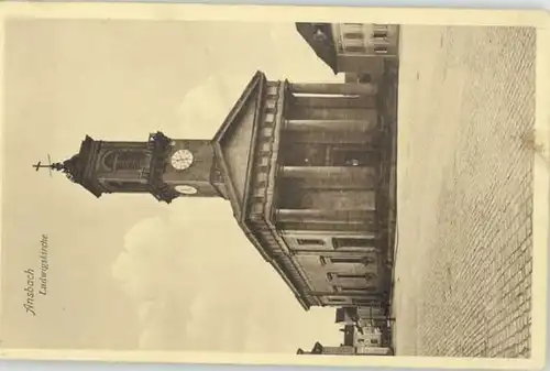 Ansbach Mittelfranken Ansbach Feldpost Ludwigs Kirche  x 1919 / Ansbach /Ansbach LKR