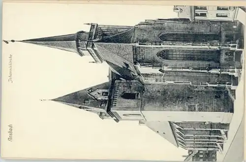 Ansbach Mittelfranken Ansbach Johannis Kirche  * 1910 / Ansbach /Ansbach LKR