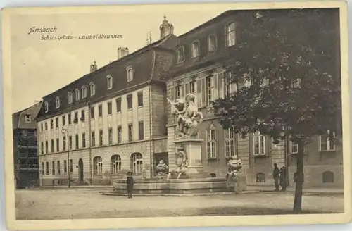 Ansbach Mittelfranken Ansbach Luitpoldbrunnen x 1910 / Ansbach /Ansbach LKR