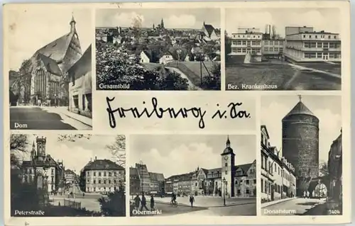 Freiberg Sachsen Freiberg Sachsen Peterstrasse Donatsturm Krankenhaus  * 1942 / Freiberg /Mittelsachsen LKR