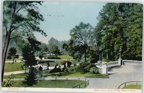 Freiberg Sachsen Freiberg Sachsen Koenig Albert Park x 1912 / Freiberg /Mittelsachsen LKR