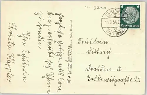 Freiberg Sachsen Freiberg Sachsen  x 1934 / Freiberg /Mittelsachsen LKR