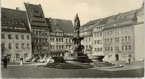 Freiberg Sachsen Freiberg Sachsen Brunnen Denkmal x 1960 / Freiberg /Mittelsachsen LKR