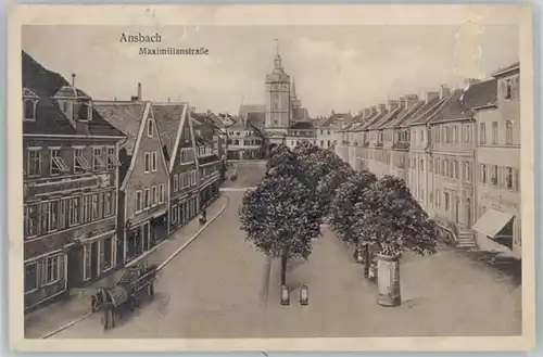 Ansbach Mittelfranken Ansbach Maximilianstrasse x 1919 / Ansbach /Ansbach LKR