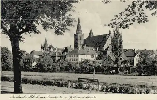Ansbach Mittelfranken Ansbach Gumbertus Johannis Kirche  * / Ansbach /Ansbach LKR