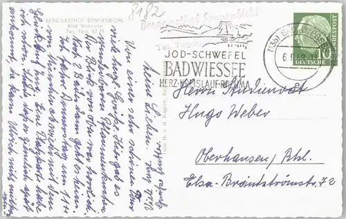 Bad Wiessee Bad Wiessee Gasthof Sonnenbichl x / Bad Wiessee /Miesbach LKR