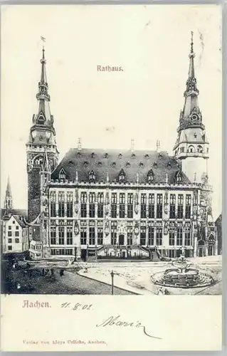 Aachen Aachen Rathaus x 1902 / Aachen /Aachen LKR