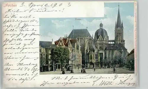 Aachen Aachen Dom x 1903 / Aachen /Aachen LKR
