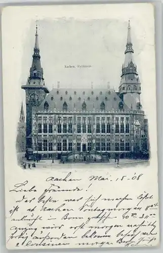 Aachen Aachen Rathaus x 1903 / Aachen /Aachen LKR