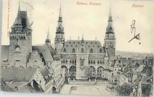 Aachen Aachen Rathaus x 1904 / Aachen /Aachen LKR
