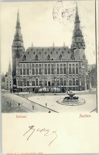 Aachen Aachen Rathaus x 1904 / Aachen /Aachen LKR